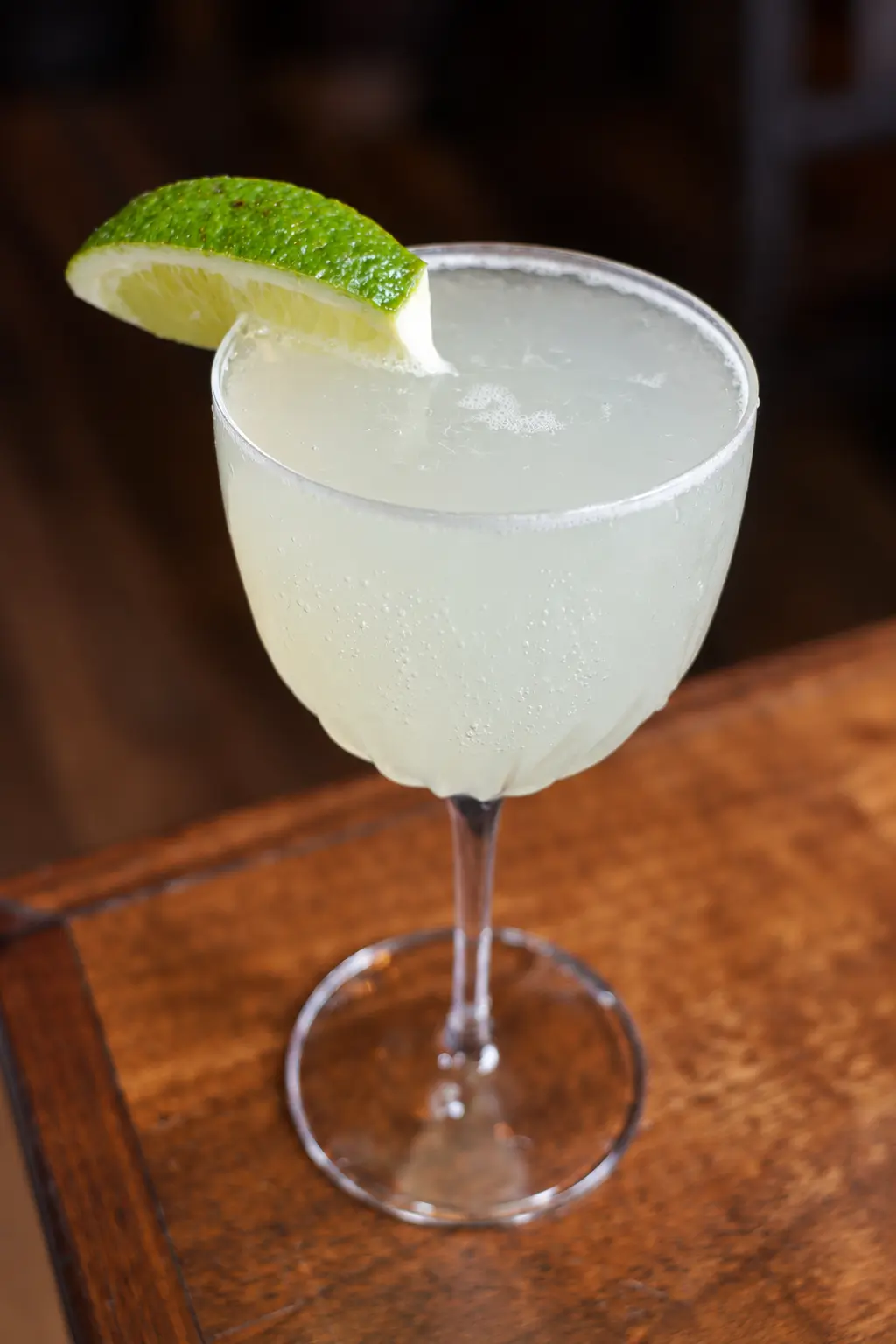 Lime cocktail in soft focus